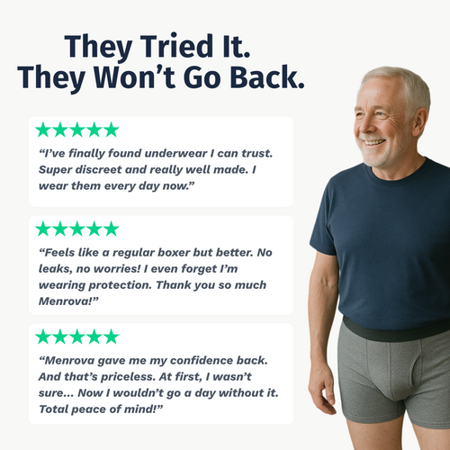 Men's Discreet Incontinence Boxer Briefs