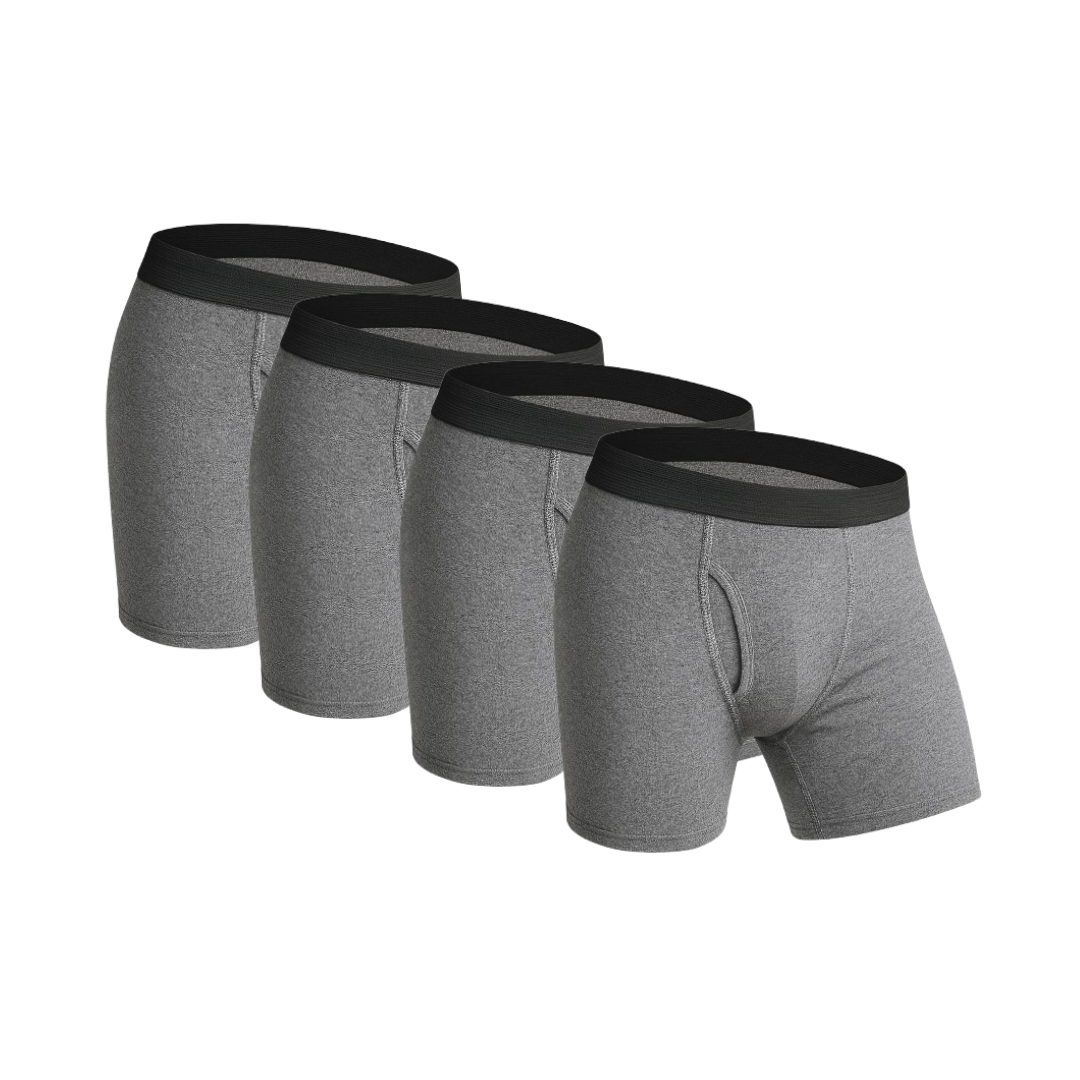 Pack of 4 Men's Discreet Incontinence Boxer Briefs