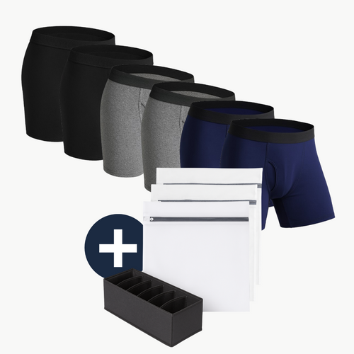 Pack of 6 Men's Discreet Incontinence Boxer Briefs
