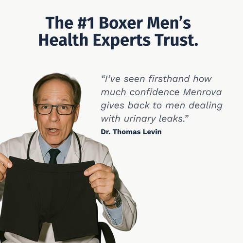 Men's Discreet Incontinence Boxer Briefs