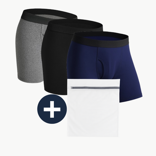 Pack of 3 Men's Discreet Incontinence Boxer Briefs
