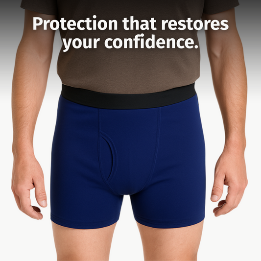 Men's Discreet Incontinence Boxer Briefs