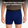 Men's Discreet Incontinence Boxer Briefs